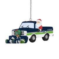 Seattle Seahawks NFL Snow Plow Truck Christmas Ornament