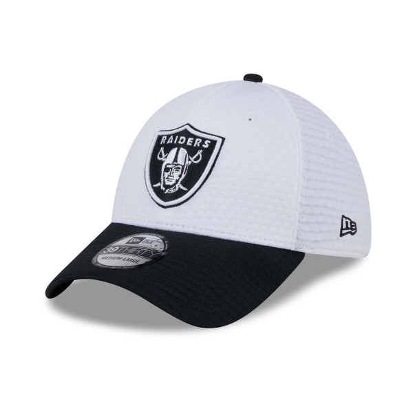 Las Vegas Raiders 2024 NFL Training Camp New Era 39THIRTY Flex Cap White