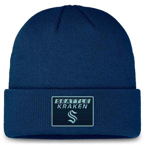 Seattle Kraken 2024/25 NHL Authentic Pro Beanie Knit Hat Navy