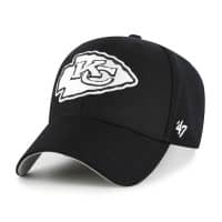 Kansas City Chiefs Black & White '47 MVP Adjustable NFL Cap Schwarz