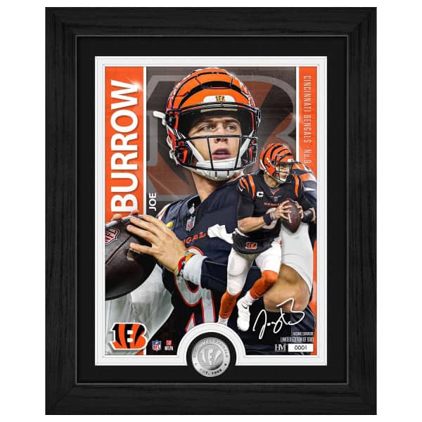 Joe Burrow Cincinnati Bengals Artist Proof Silver Coin NFL Bild