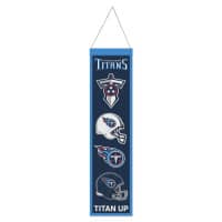 Tennessee Titans Logo Evolution NFL Wool Banner