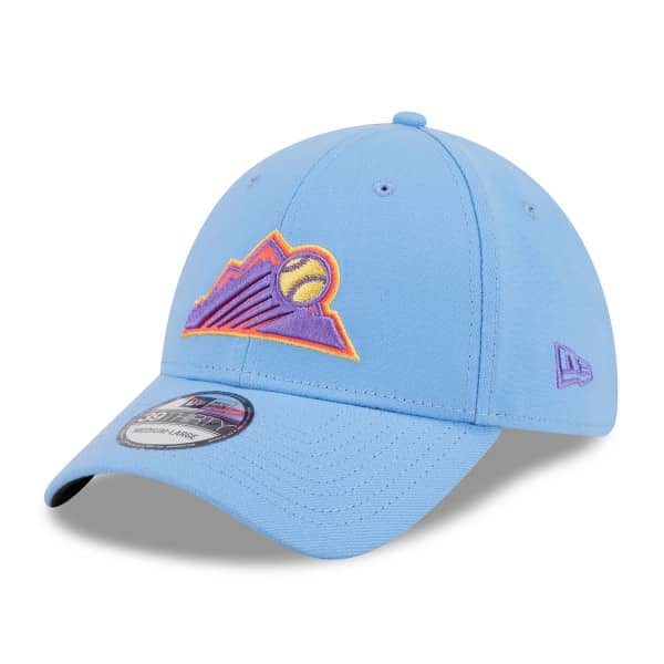 Colorado Rockies MLB City Connect New Era 39THIRTY Flex Cap Blue