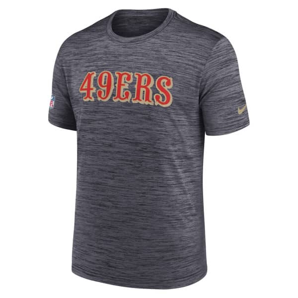 San Francisco 49ers 2025 Rivalries Velocity Dri-FIT NFL T-Shirt Gray