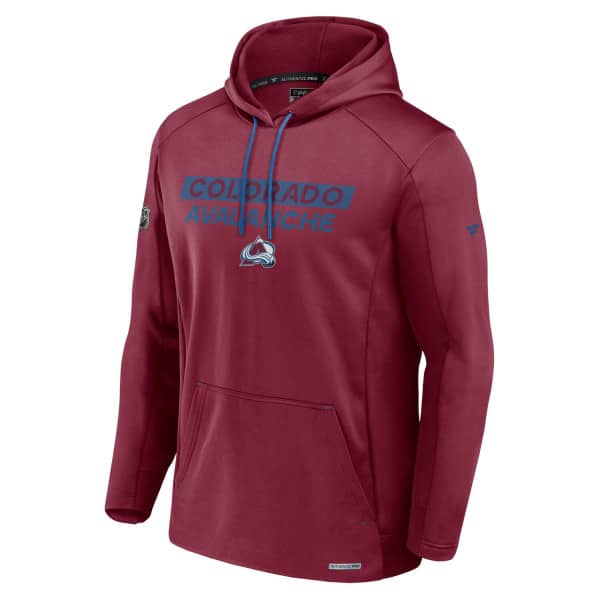 Colorado Avalanche 2024/25 Authentic Pro Rink Tech NHL Hoodie Burgundy