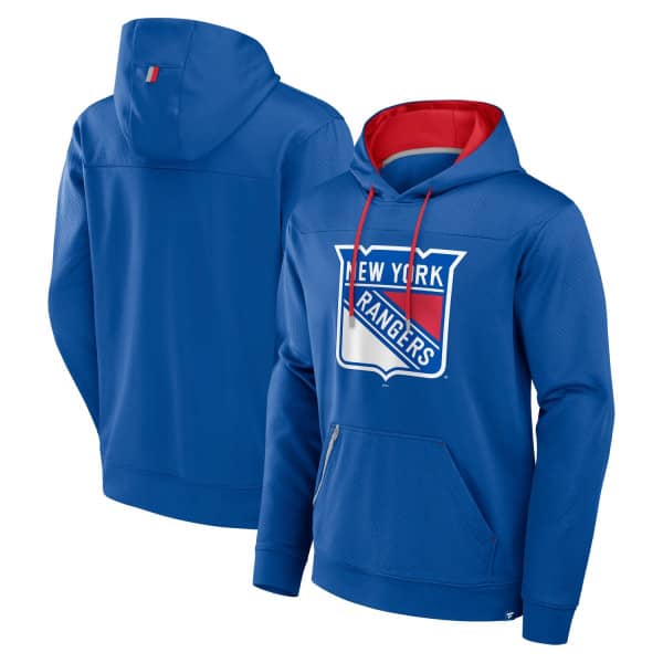 New York Rangers Defender Dot Faded NHL Hoodie Blau