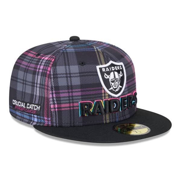 Las Vegas Raiders 2024 NFL Crucial Catch New Era 59FIFTY Fitted Cap