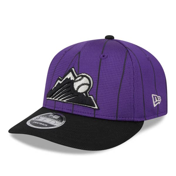 Colorado Rockies 2024 MLB Batting Practice Low Profile 9FIFTY Snapback Cap