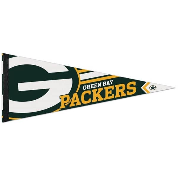 Green Bay Packers Big Logo Premium Football NFL Pennant