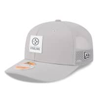 Pittsburgh Steelers 2025 NFL On-Field Sideline 9SEVENTY Trucker Snapback Cap CW Grau