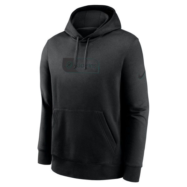 Miami Dolphins Black Edge Nike Club Hoodie