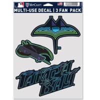 Tampa Bay Rays City Connect Multi-Use MLB Decals Set (3 Pcs.)