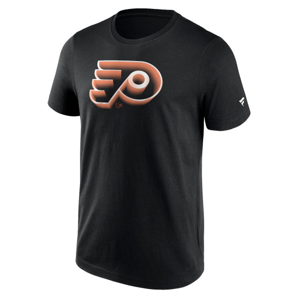 Philadelphia Flyers Chrome Logo NHL T-Shirt Black