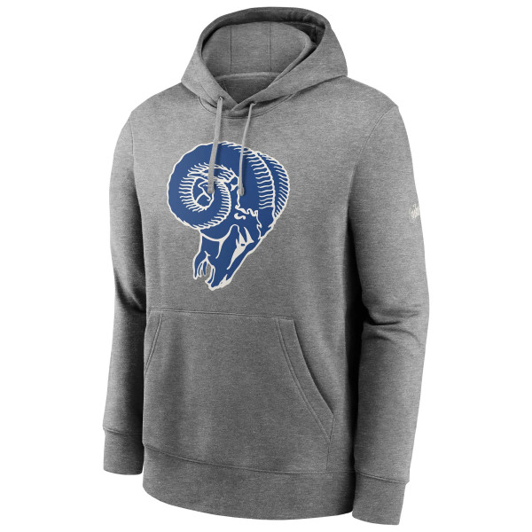 Los Angeles Rams Rewind Logo Nike Club NFL Hoodie Grau