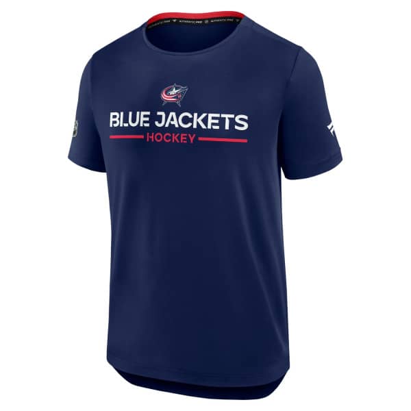 Columbus Blue Jackets 2025/26 Authentic Pro Rink Tech NHL T-Shirt Navy