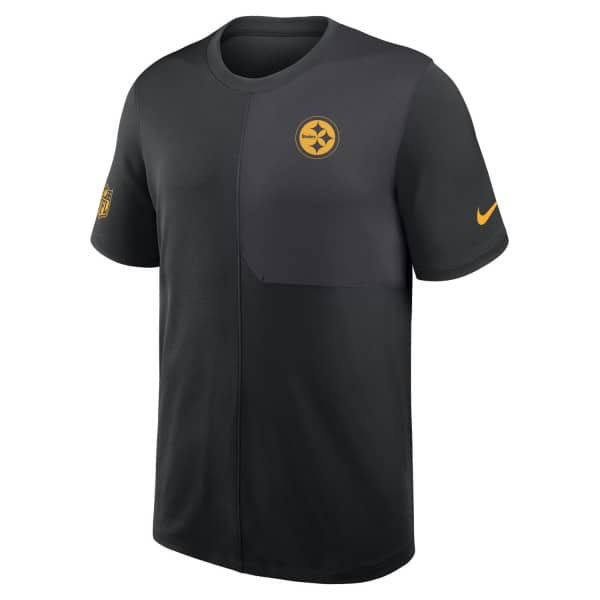 Pittsburgh Steelers 2025 NFL Sideline Nike Dri-FIT Coach UV Top Black