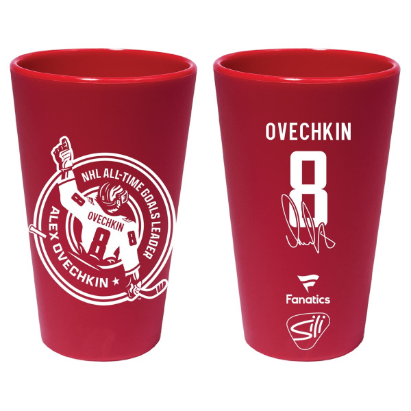 Alex Ovechkin 895 Goals Record NHL SiliShot Schnapsglas