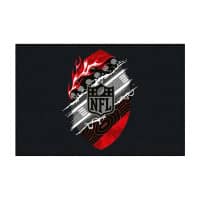 NFL Black Football Herding Doormat (50 x 75)