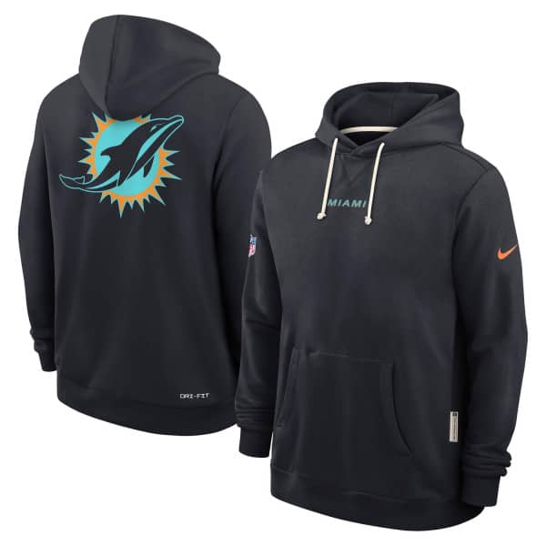 Miami Dolphins 2025 Rivalries Sideline Standard Issue Hoodie Black