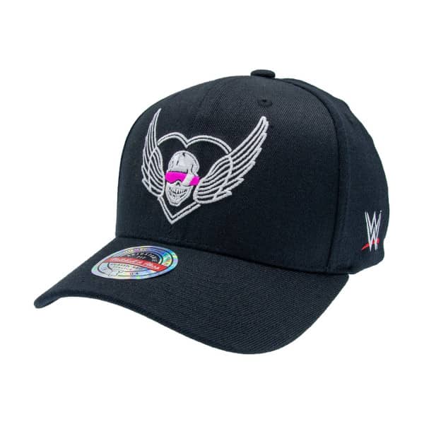 Throwback Bret The Hitman Hart Mitchell & Ness Classic Red Snapback WWE Cap Schwarz