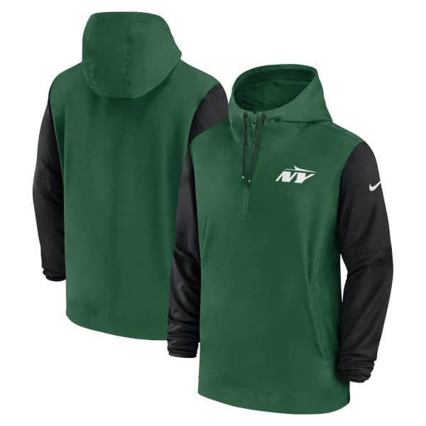 New York Jets 2024 NFL Sideline Pre-Game Nike Lightweight Player Jacke Grün