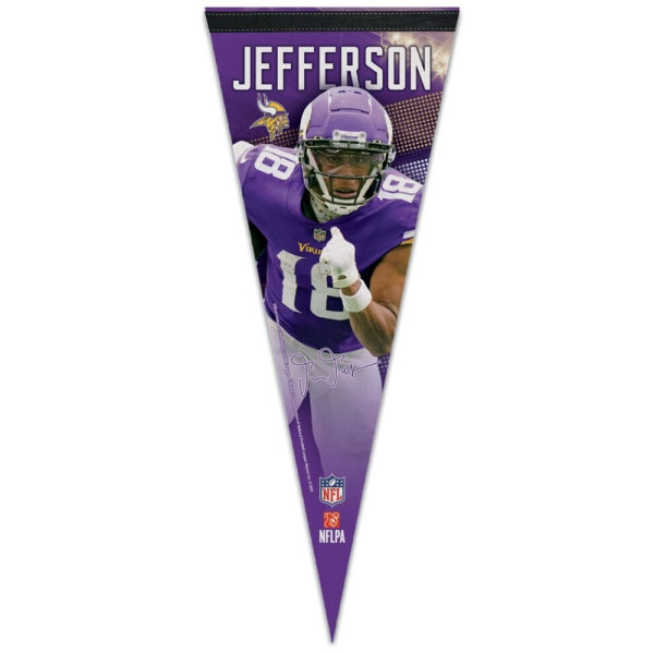Justin Jefferson Minnesota Vikings Premium NFL Pennant