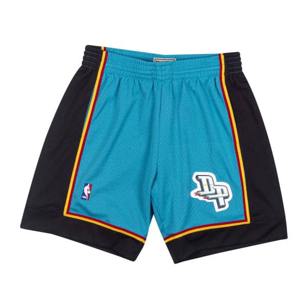 Detroit Pistons 1998-99 Mitchell & Ness Swingman NBA Shorts Teal