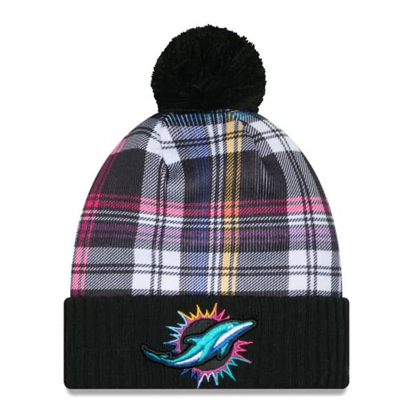 Miami Dolphins 2024 NFL Crucial Catch New Era Sport Pom Knit