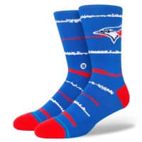 Toronto Blue Jays Chalk Stance MLB Crew Socks Blue