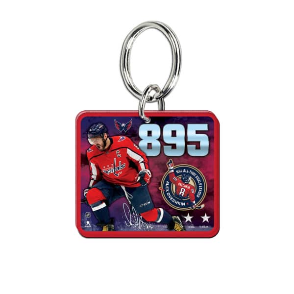 Alex Ovechkin 895 Goals Record Acryl Schlüsselanhänger