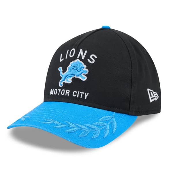 Detroit Lions 2025 NFL Draft 9TWENTY A-Frame Adjustable Cap Black