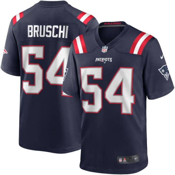 Tedy Bruschi #54 New England Patriots Nike Game NFL Jersey Navy