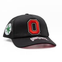 Ohio State Buckeyes Origins Mitchell & Ness NCAA Trucker Cap Black