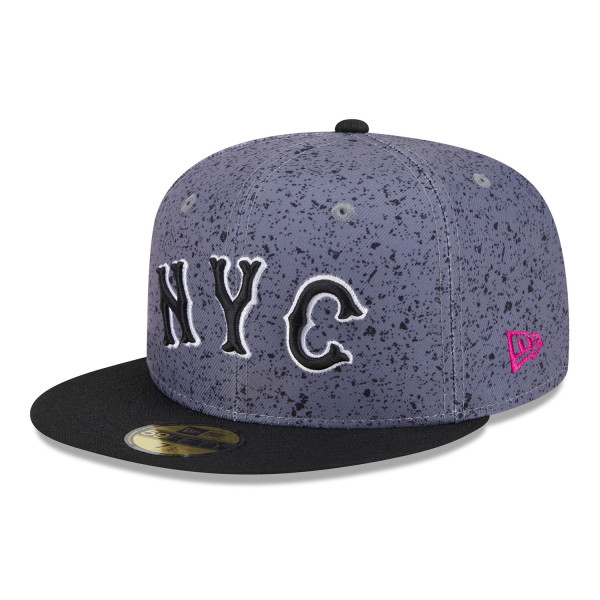 New York Mets FP573 City Connect New Era 59FIFTY Fitted Cap Gray