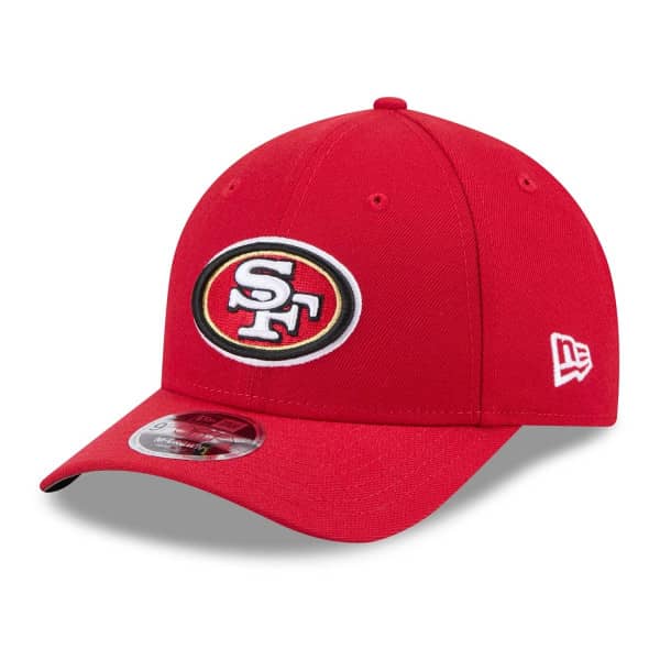 San Francisco 49ers NFL Team Logo New Era 9FORTY M-Crown Snapback Cap Red