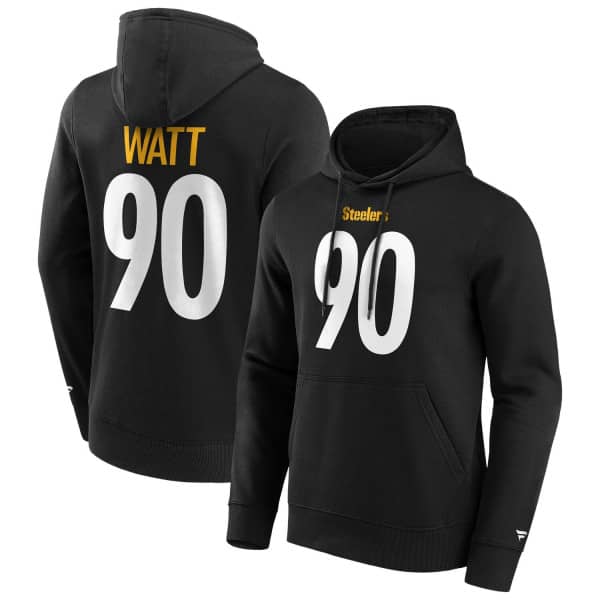 T. J. Watt #90 Pittsburgh Steelers Player NFL Hoodie Black