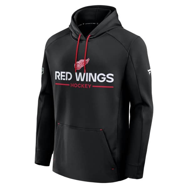 Detroit Red Wings 2025/26 Authentic Pro Rink Tech NHL Hoodie Black