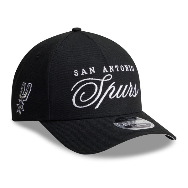 San Antonio Spurs 2025 NBA Draft 9FORTY M-Crown A-Frame Snapback Cap Black