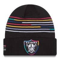 Las Vegas Raiders 2025 NFL Crucial Catch New Era Knit Hat