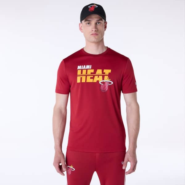 Miami Heat New Era Performance NBA T-Shirt Red