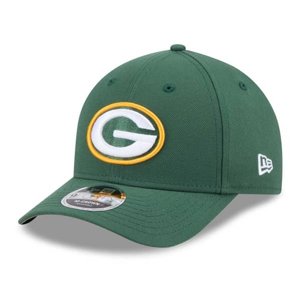 Green Bay Packers NFL Team Logo New Era 9FORTY M-Crown Snapback Cap Green