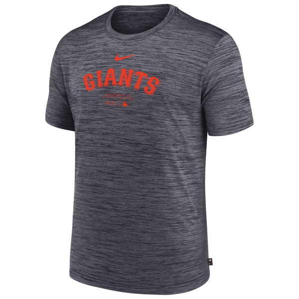 San Francisco Giants 2024 MLB Authentic Practice Nike Velocity T-Shirt Grau