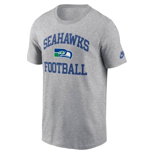 Seattle Seahawks Throwback Football Nike NFL T-Shirt Grau