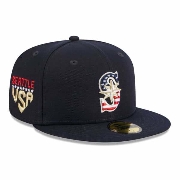 Seattle Mariners 2023 MLB Authentic 4th of July New Era 59FIFTY Fitted Cap