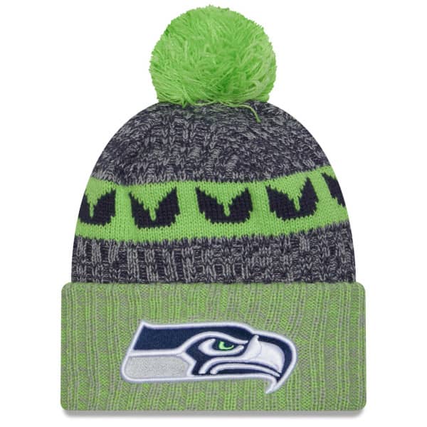 Seattle Seahawks Colorway 2023 NFL Sideline New Era Sport Knit Wintermütze