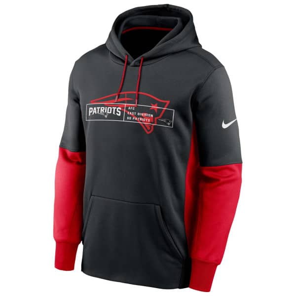 New England Patriots Color Block Nike Therma NFL Hoodie