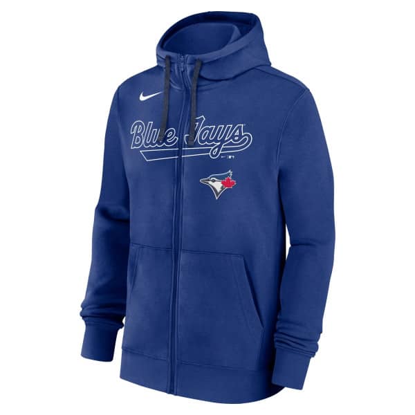 Toronto Blue Jays Knockout Script MLB Full-Zip Hoodie Blau