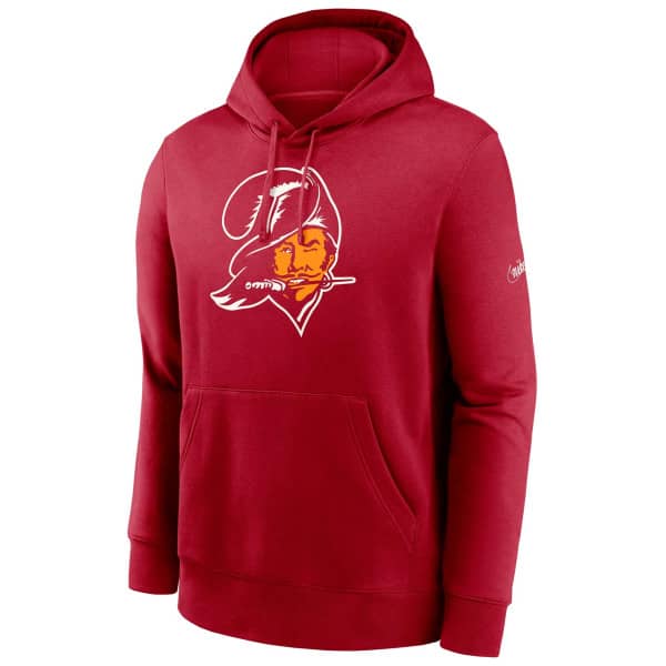 Tampa Bay Buccaneers Rewind Logo Nike Club NFL Hoodie Red