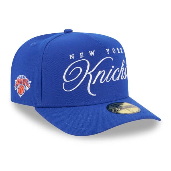 New York Knicks 2025 NBA Draft New Era 59FIFTY A-Frame Fitted Cap Blue