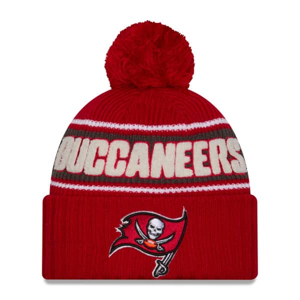 Tampa Bay Buccaneers 2024 NFL Sideline New Era Sport Knit Hat Red